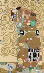 Gustav Klimt's Fulfillment (1910–1911) famous painting. Original from Wikimedia Commons. Digitally enhanced by rawpixel.