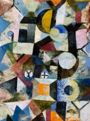 Composition with the Yellow Half-Moon and the Y (1918) by Paul Klee. Original from The MET Museum. Digitally enhanced by rawpixel.