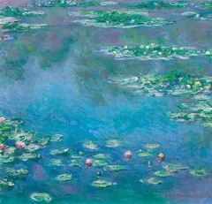 Water Lilies (1840–1926) by Claude Monet. Original from the Art Institute of Chicago. Digitally enhanced by rawpixel.