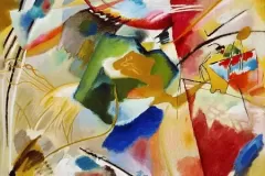 Painting with Green Center (1913) high resolution art by Wassily Kandinsky. Original from The Art Institute of Chicago. Digitally enhanced by rawpixel.