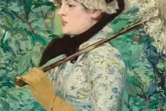 Jeanne Spring (1881) painting in high resolution by Edouard Manet. Original from The Getty. Digitally enhanced by rawpixel.