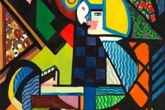 Daughter in a Rocker (1917–1918) painting in high resolution by Henry Lyman Sayen. Original from the Smithsonian Institution. Digitally enhanced by rawpixel.